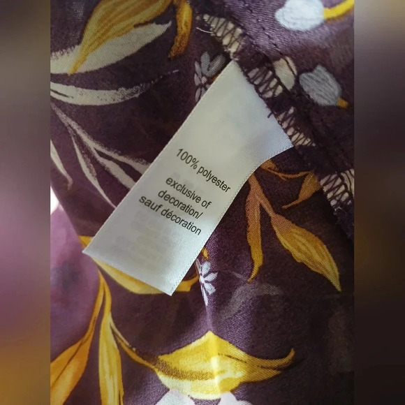 🏵Maurices Wine Floral Crochet Trim Open Front Sheer Kimono - Picture 5 of 5